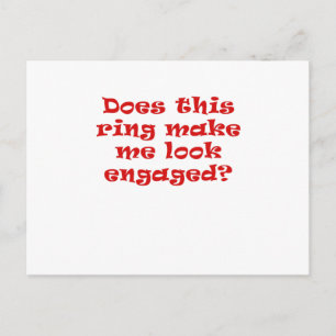 Ziet deze ring eruit alsof ik verloofd ben aankondigingskaart