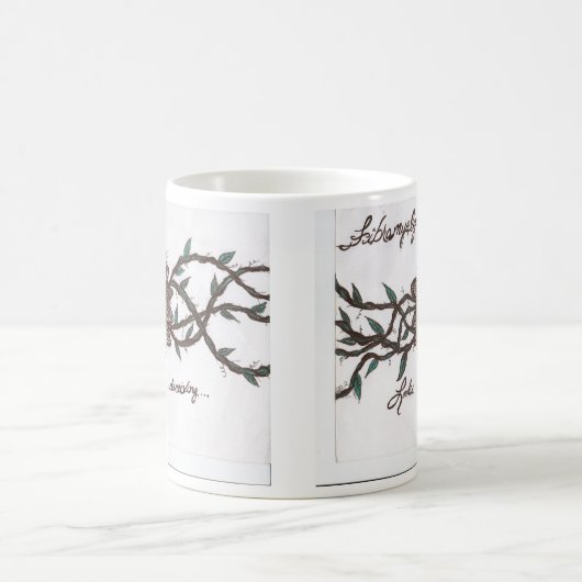 Ziet er bedrieglijk uit. koffiemok (Center)