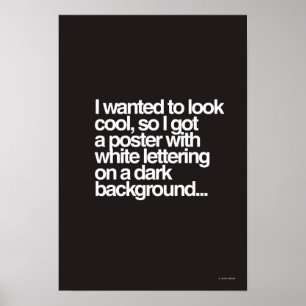Ziet er cool uit poster