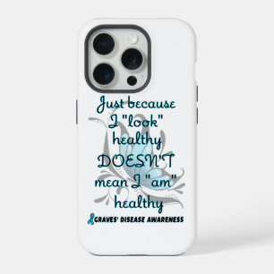 "Ziet er" gezond/Vlinder...Graves' iPhone 15 Pro Case