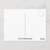 "ZIET ER GOED UIT, FELINE FINE!" Cute Mustache Cat Briefkaart (Achterkant)