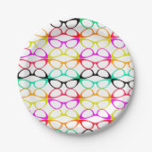 Ziet er goede spectaculaire kat-ojareumbril uit papieren bordje (Voorkant)