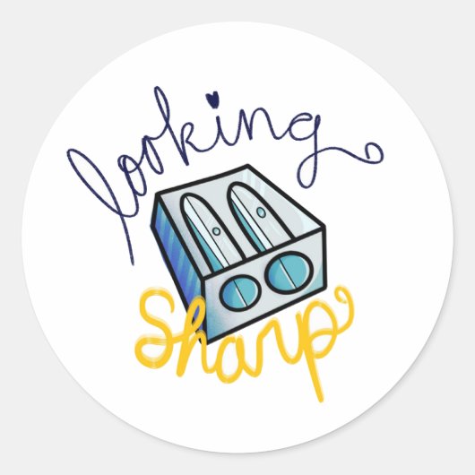 Ziet er scherp uit! Stickers in de klas (Voorkant)