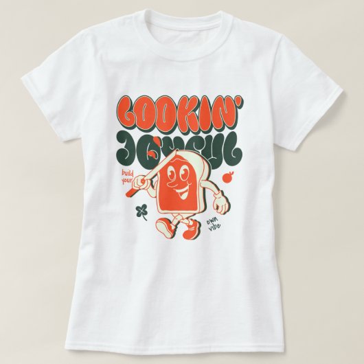 Ziet er vrolijk uit t-shirt (Design voorkant)