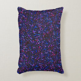 Ziet eruit als blauw en roze getextureerd van de w accent kussen