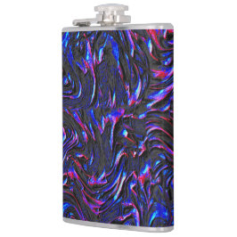 Ziet eruit als blauw en roze getextureerd van de w heupfles