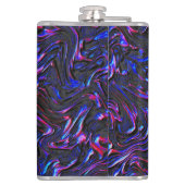 Ziet eruit als blauw en roze getextureerd van de w heupfles (Achterkant)