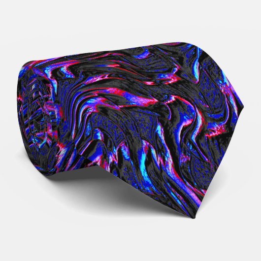 Ziet eruit als blauw en roze getextureerd van de w stropdas (Opgerold)
