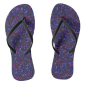 Ziet eruit als blauw en roze getextureerd van de w teenslippers (Voetbed)