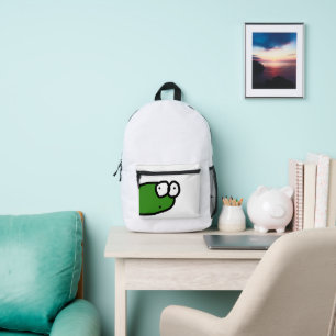 Ziet eruit als een kikker bedrukte rugzak