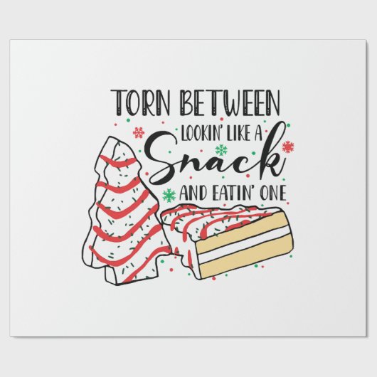 Ziet eruit als een snack cadeaupapier (Vlak)