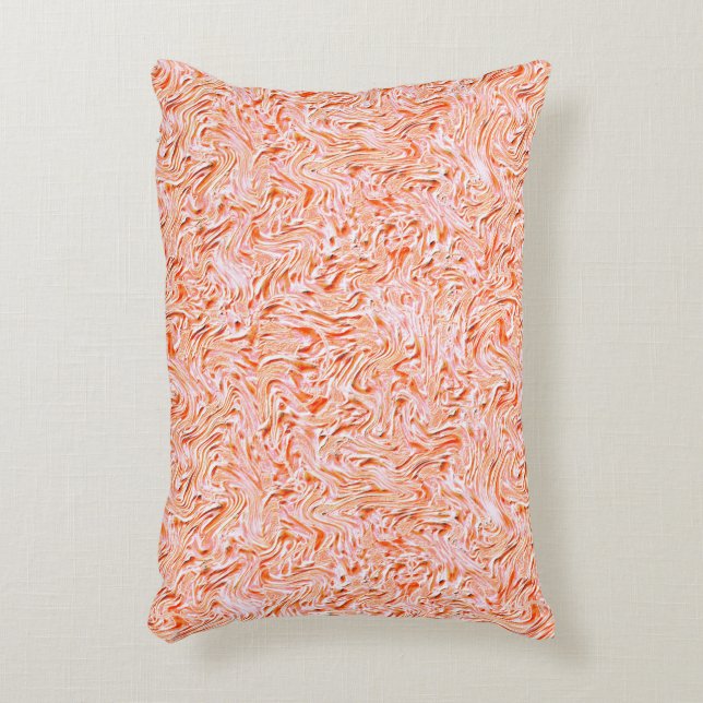 Ziet eruit als getextureerd van muur, zalmkleur accent kussen (Voorkant(Verticaal))