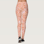 Ziet eruit als getextureerd van muur, zalmkleur leggings (Achterkant)