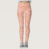 Ziet eruit als getextureerd van muur, zalmkleur leggings (Voorkant)