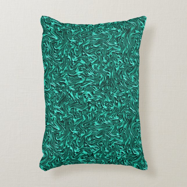 Ziet eruit als jade groen getextureerd aan wand accent kussen (Voorkant(Verticaal))