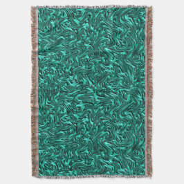 Ziet eruit als jade groen getextureerd aan wand deken