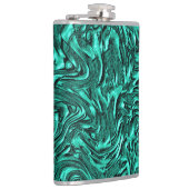 Ziet eruit als jade groen getextureerd aan wand heupfles (Rechts)