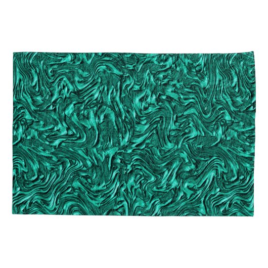 Ziet eruit als jade groen getextureerd aan wand kussensloop (Achterkant-Links)