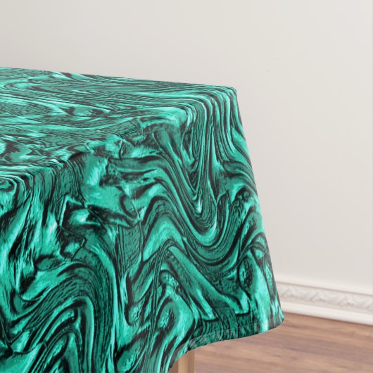 Ziet eruit als jade groen getextureerd aan wand tafelkleed (Voorbeeld)