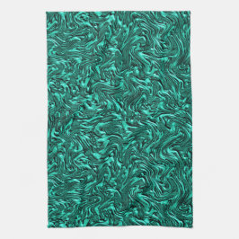 Ziet eruit als jade groen getextureerd aan wand theedoek