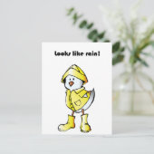 Ziet eruit als Rain Duck Chicken Schattigee Kinder Briefkaart (Staand voorkant)