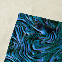 Ziet eruit als royal of cadet blauw, getextureerd  strandlaken