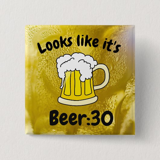 Ziet eruit als zijn Drink Humor Beer30 Vierkante Button 5,1 Cm (Voorkant)