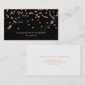 Ziet eruit het Zwarte Marmer van Glam en Faux nam Visitekaartje (Voorkant / Achterkant)