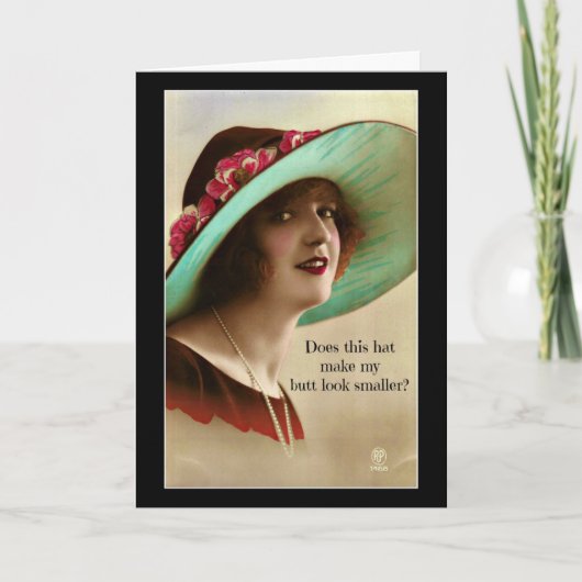 Ziet mijn kont er kleiner uit, bedankkaart (Voorkant)