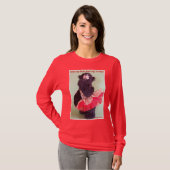 Ziet mijn zwerver er groot uit? LS donker T-shirt (Voorkant volledig)