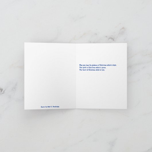 Ziet u Wat ik - Kerstkaart zie Feestdagen Kaart (Binnen)