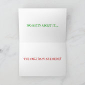 "Ziet u wat ik zie? " Feestdagen Kaart (Binnen)