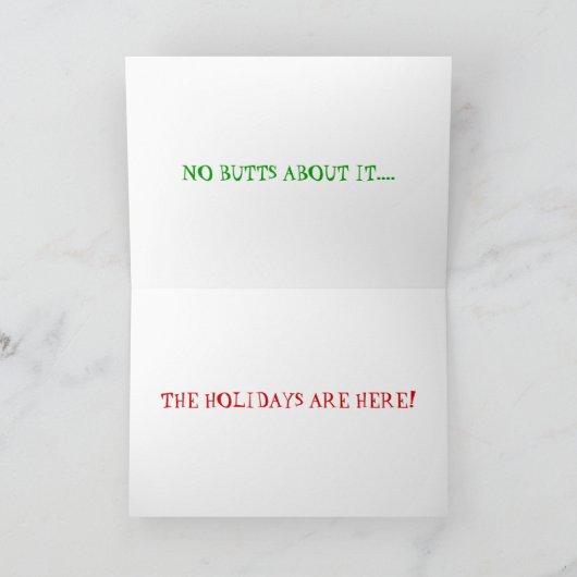 "Ziet u wat ik zie? " Feestdagen Kaart (Binnen)