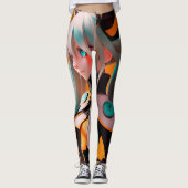 ZieU Cosplay Miku Leggings (Voorkant)