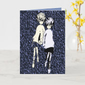 "Zift en me" met het Wenskaart van de Liefde Kaart (Gele Bloem)