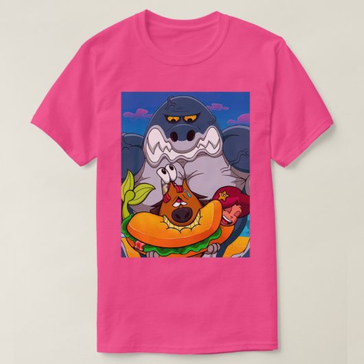 Zig en Sharko en de zeemeermin T-shirt (Design voorkant)