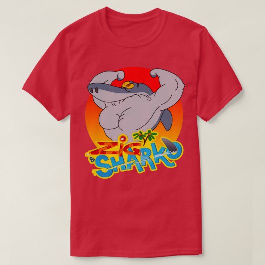 Zig en Sharko Games a Zig en Sharko Games 1 T-shirt (Design voorkant)
