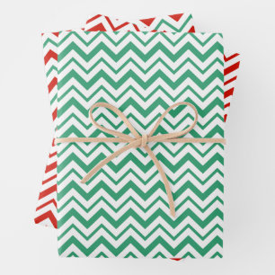 Zig-gelabeld mint Stripe-omslagpapier Inpakpapier Vel