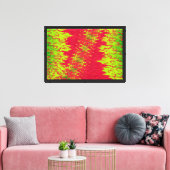 Zig Zag 10 Wrapped Canvas Afdruk (Insitu (Woonkamer))
