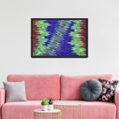 Zig Zag 12 Ingepakt Canvas Afdruk (Insitu (Woonkamer))