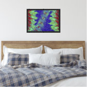 Zig Zag 12 Ingepakt Canvas Afdruk (Insitu (Slaapkamer))