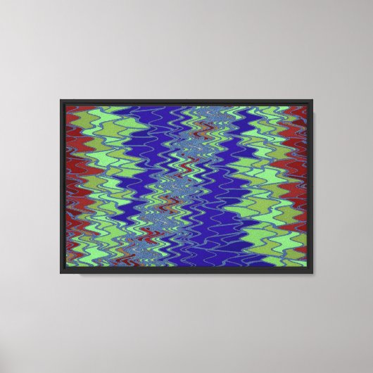 Zig Zag 12 Ingepakt Canvas Afdruk (Voorkant)