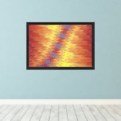 Zig Zag 1 Wrapped  Canvas Afdruk (Insitu (Houten vloer))
