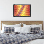 Zig Zag 1 Wrapped  Canvas Afdruk (Insitu (Slaapkamer))