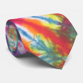 Zig Zag 2 Tie Dye Necktie Stropdas (Opgerold)