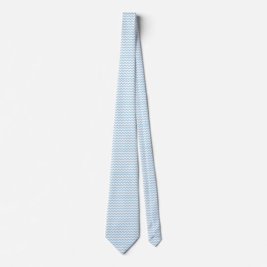 Zig Zag Authority: Light Blue Power Tie A Stropdas (Voorkant)