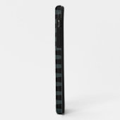 Zig Zag Black Blauwgroen grijs patroon Case-Mate iPhone Case (Achterkant/links)