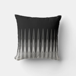 Zig Zag Black White Grey Pattern Kussen