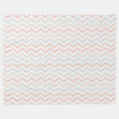 Zig-Zag Blanket in Soft Colors Fleece Deken (Voorkant (Horizontaal))