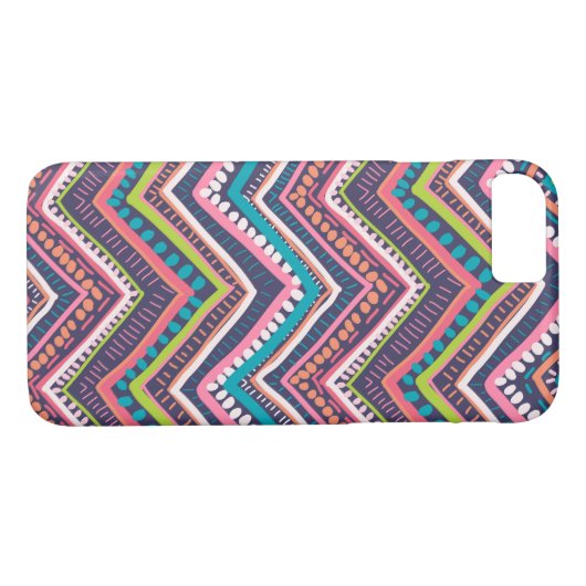 Zig Zag Chevron Case-Mate iPhone Case (Achterkant (Horizontaal))